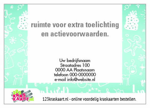 kraskaart ijsblauw sneeuw