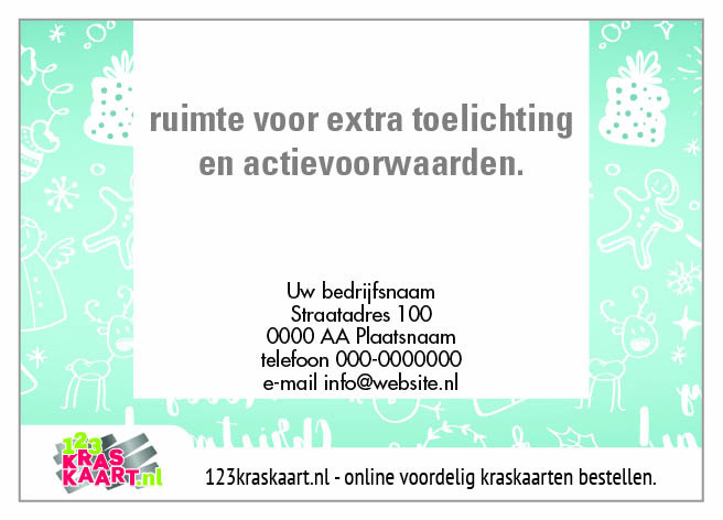 kraskaart ijsblauw sneeuw kraskaart ijsblauw sneeuw