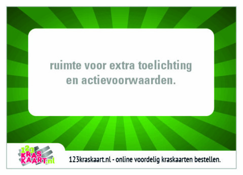 kraskaart groene zonnestraal