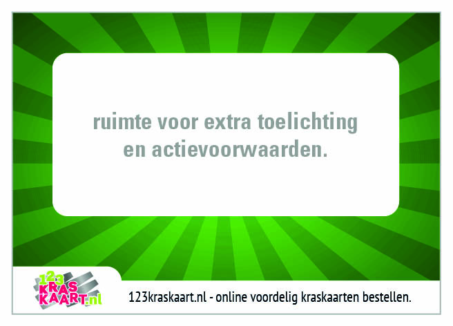 kraskaart groene zonnestraal kraskaart groene zonnestraal