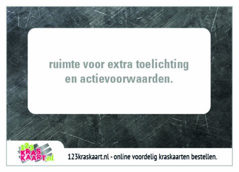 kraskaart zwart krijtbord