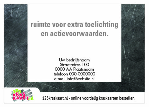 kraskaart zwart krijtbord