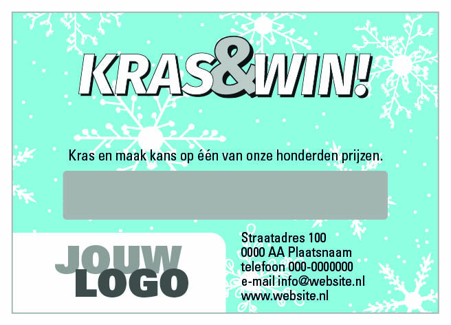 kraskaart ijsblauw met sneeuw kraskaart ijsblauw met sneeuw