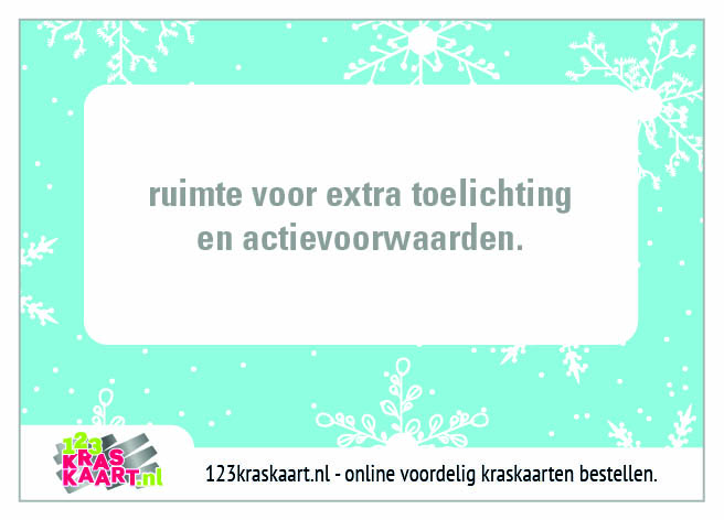 kraskaart ijsblauw met sneeuw kraskaart ijsblauw met sneeuw