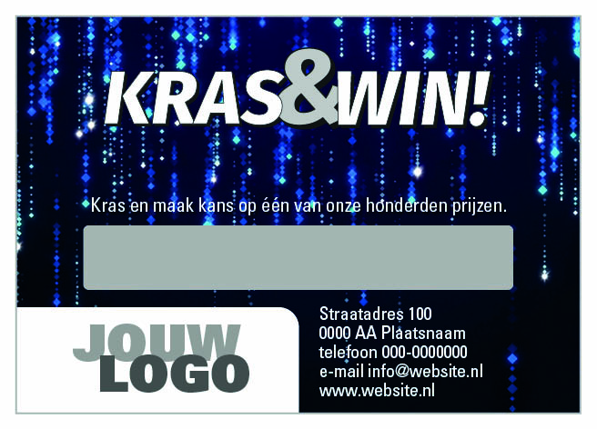 kraskaart blauw met lichtslinger kraskaart blauw met lichtslinger