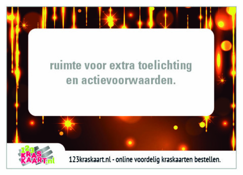 kraskaart bruin met gouden regen