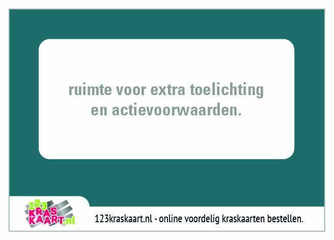 kraskaart blauwgroen volvlak kraskaart blauwgroen volvlak