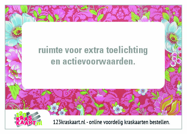 kraskaart roze bloemen kraskaart roze bloemen