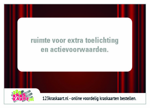 kraskaart rood theater