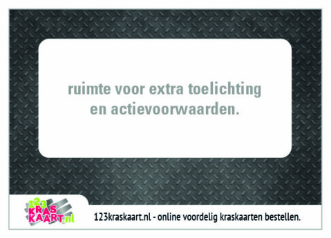kraskaart antraciet tranenplaat