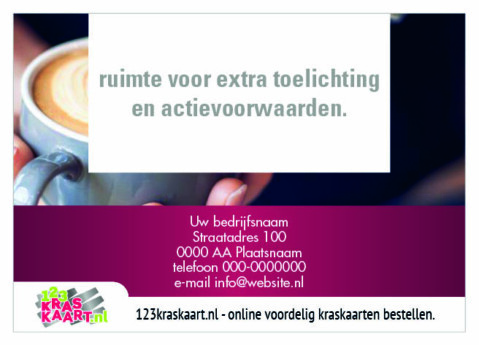 kraskaart koffiezaak