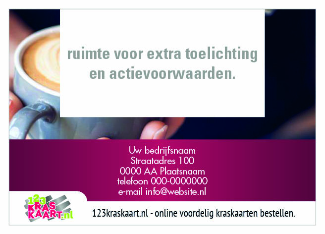 kraskaart koffiezaak kraskaart koffiezaak