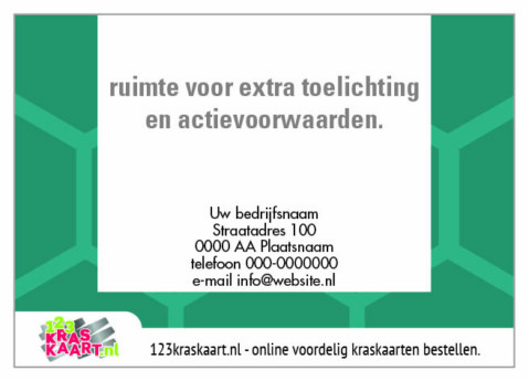 kraskaart blauw honingraad