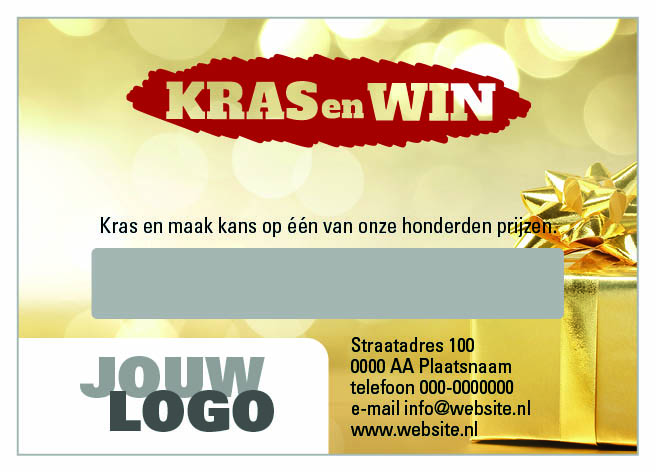 kraskaart goud cadeautje kraskaart goud cadeautje
