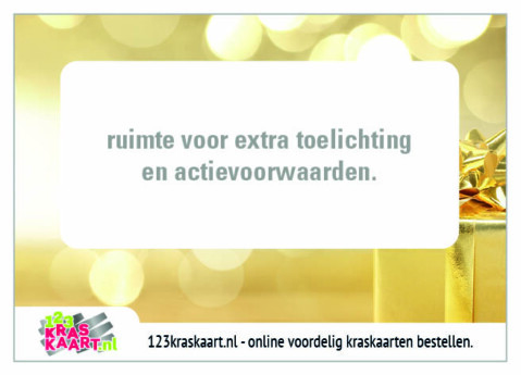 kraskaart goud cadeautje