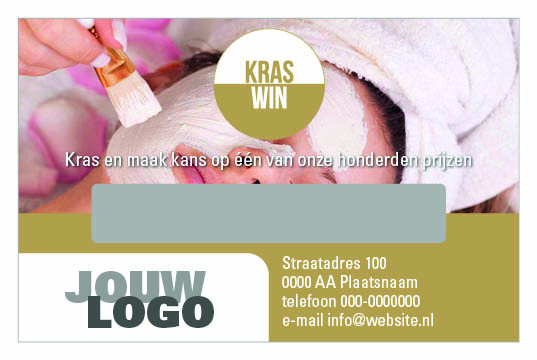 kraskaart schoonheidssalon kraskaart schoonheidssalon