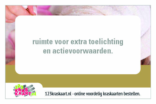 kraskaart schoonheidssalon kraskaart schoonheidssalon