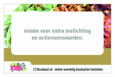 kraskaart surinaams restaurant